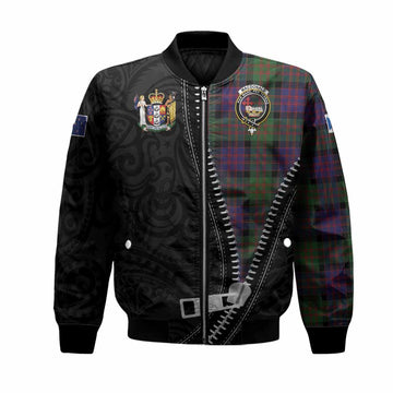 MacDonald (McDonald) Tartan Bomber Jacket New Zealand Pattern Unique Zipper Stylized
