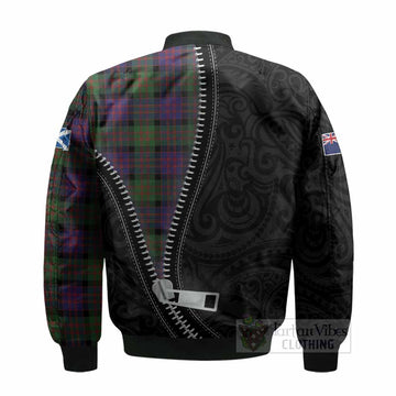 MacDonald (McDonald) Tartan Bomber Jacket New Zealand Pattern Unique Zipper Stylized