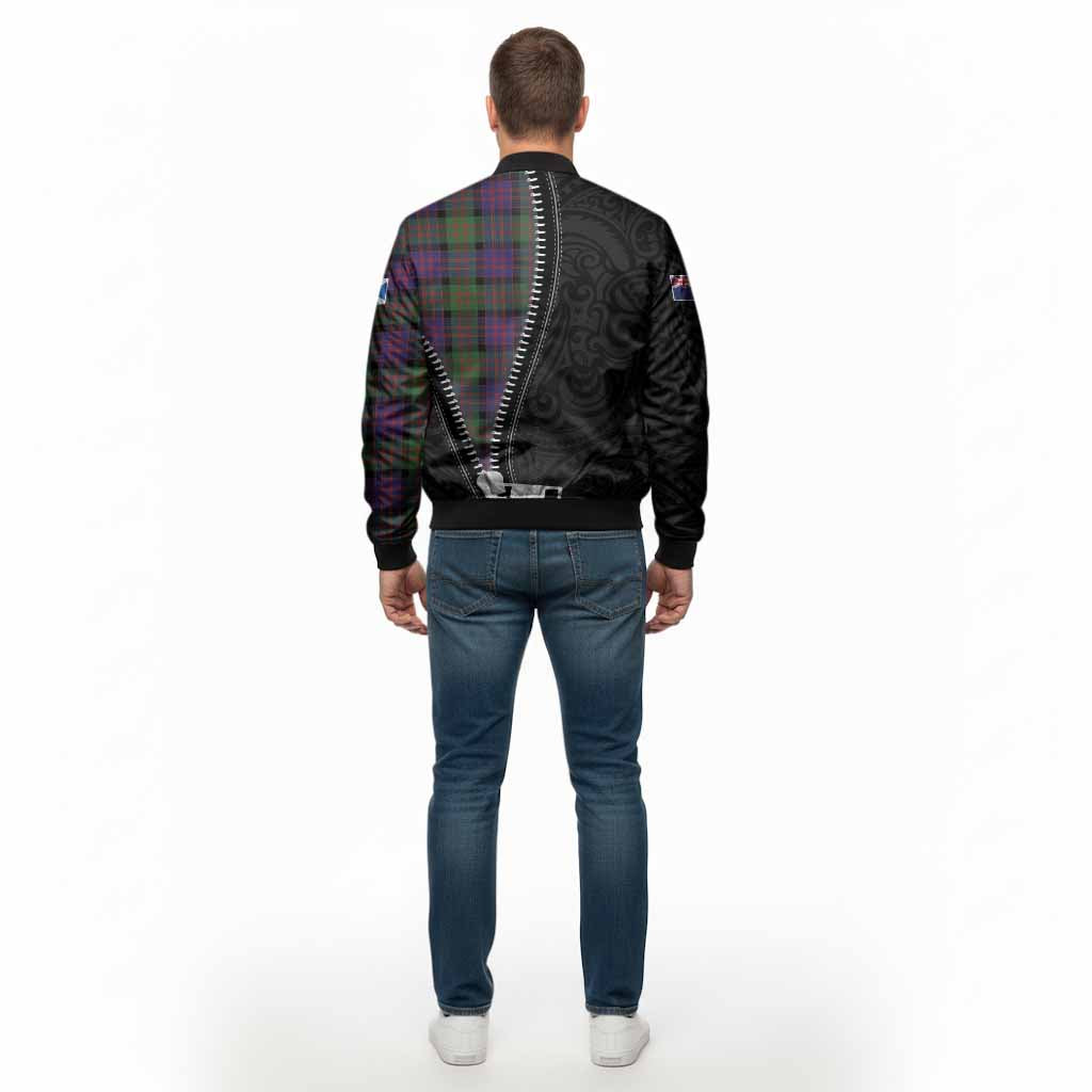 MacDonald (McDonald) Tartan Bomber Jacket New Zealand Pattern Unique Zipper Stylized