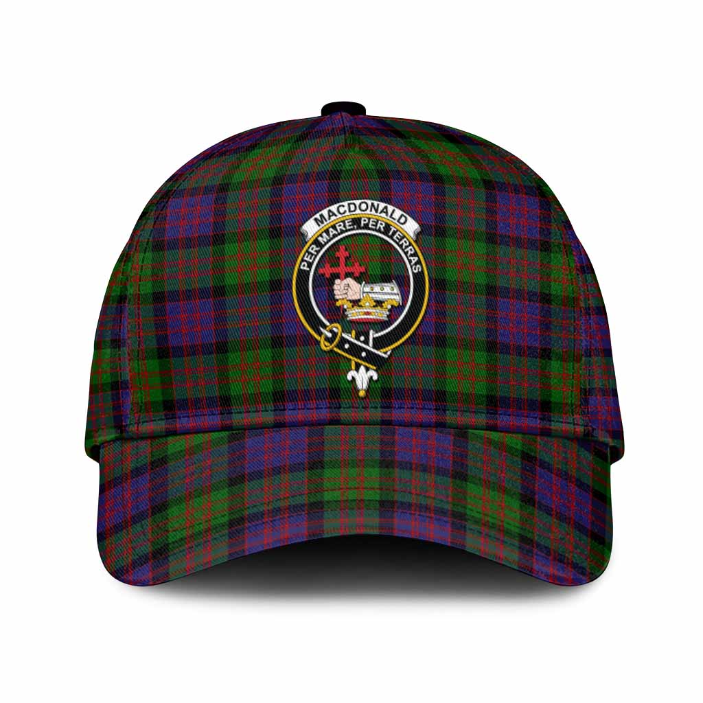 MacDonald (McDonald) Tartan Classic Cap with Family Crest