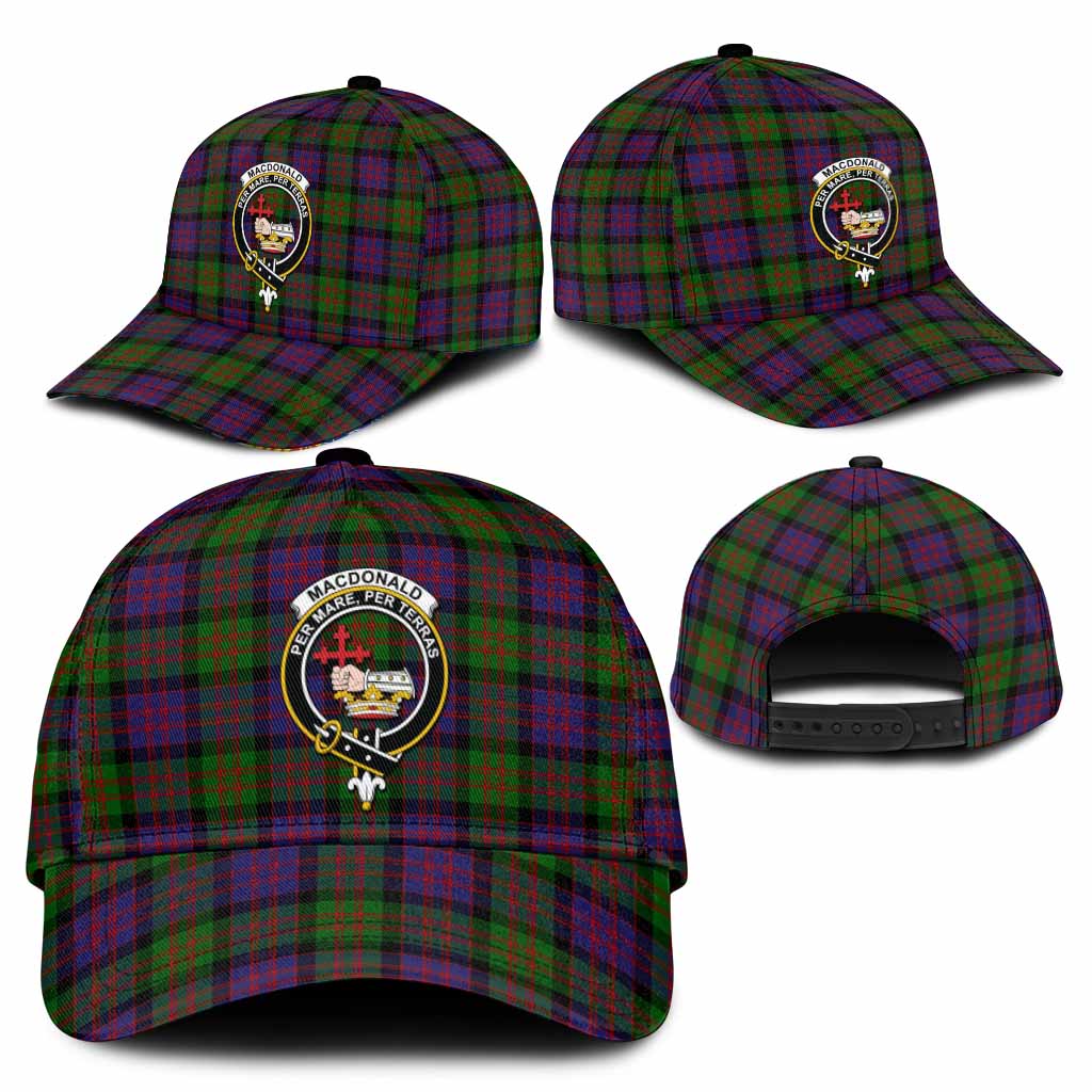 MacDonald (McDonald) Tartan Classic Cap with Family Crest