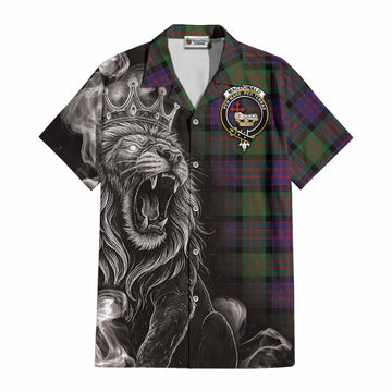 MacDonald (McDonald) Tartan Cotton Hawaiian Shirt Roaring Lion Heritage