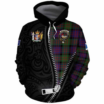MacDonald (McDonald) Tartan Cotton Hoodie New Zealand Pattern Unique Zipper Stylized