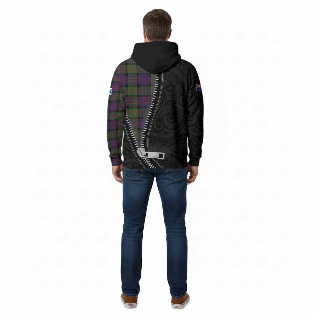 MacDonald (McDonald) Tartan Cotton Hoodie New Zealand Pattern Unique Zipper Stylized