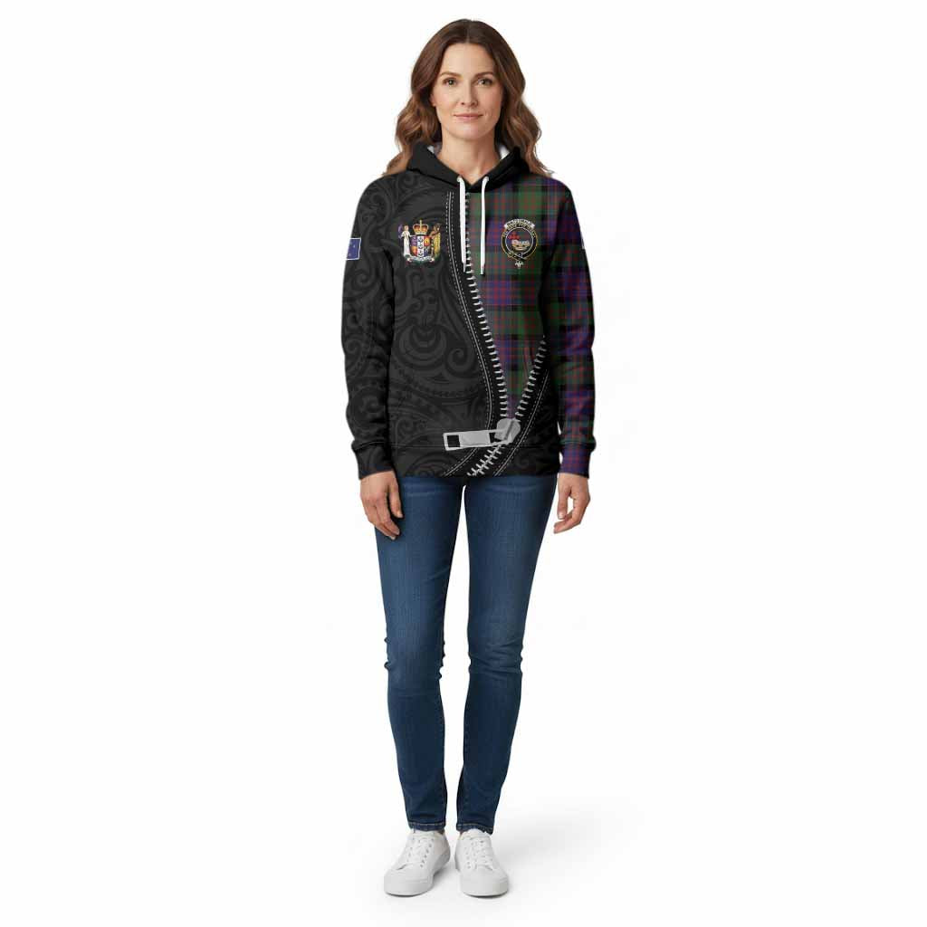 MacDonald (McDonald) Tartan Cotton Hoodie New Zealand Pattern Unique Zipper Stylized