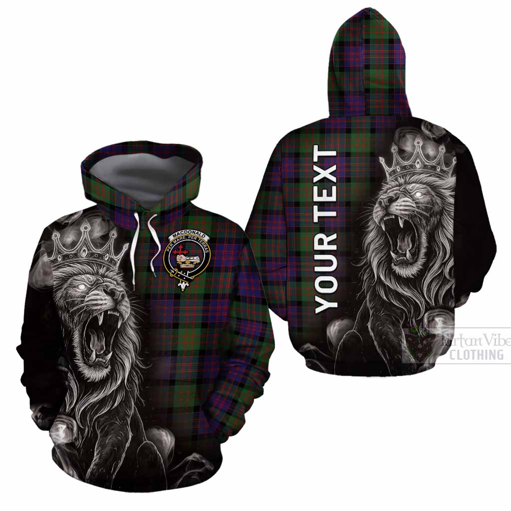MacDonald (McDonald) Tartan Cotton Hoodie Roaring Lion Heritage
