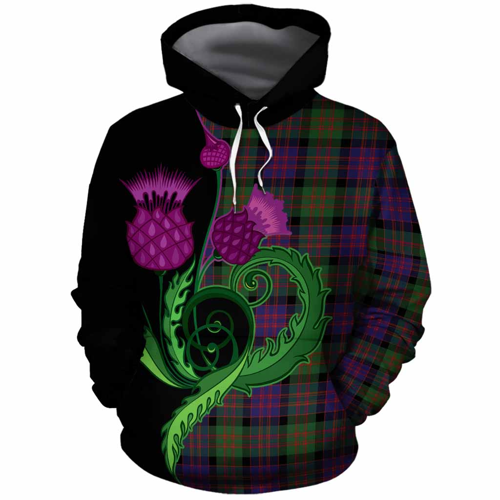 MacDonald (McDonald) Tartan Cotton Hoodie Traditional Scottish Thistle