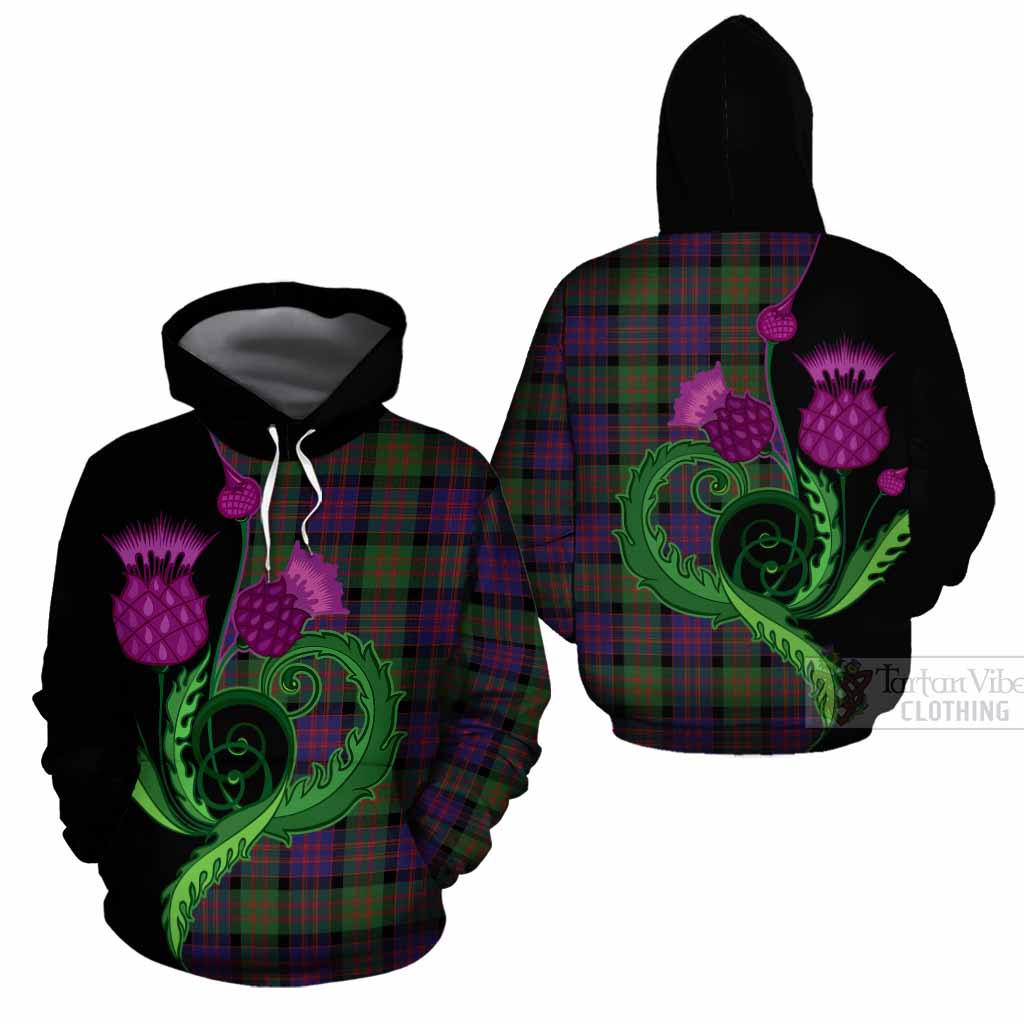 MacDonald (McDonald) Tartan Cotton Hoodie Traditional Scottish Thistle