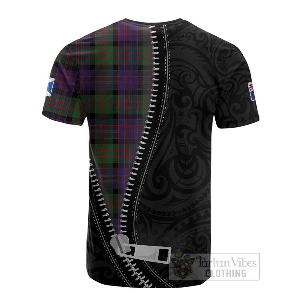 MacDonald (McDonald) Tartan Cotton T-shirt New Zealand Pattern Unique Zipper Stylized