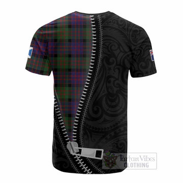 MacDonald (McDonald) Tartan Cotton T-shirt New Zealand Pattern Unique Zipper Stylized