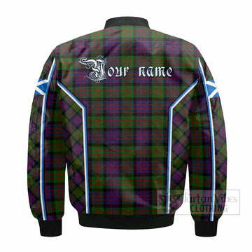MacDonald (McDonald) Tartan Crest Bomber Jacket Scotland Coat of Arm Flag Style