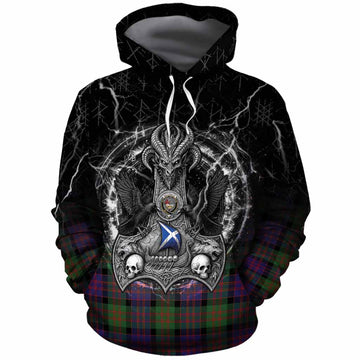 MacDonald (McDonald) Tartan Crest Cotton Hoodie Celtic Odin's Raven Legacy