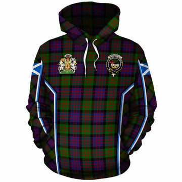 MacDonald (McDonald) Tartan Crest Cotton Hoodie Scotland Coat of Arm Flag Style - Tartan Vibes Clothing