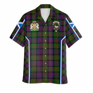 MacDonald (McDonald) Tartan Crest Hawaiian Shirt Scotland Coat of Arm Flag Style - Tartan Vibes Clothing