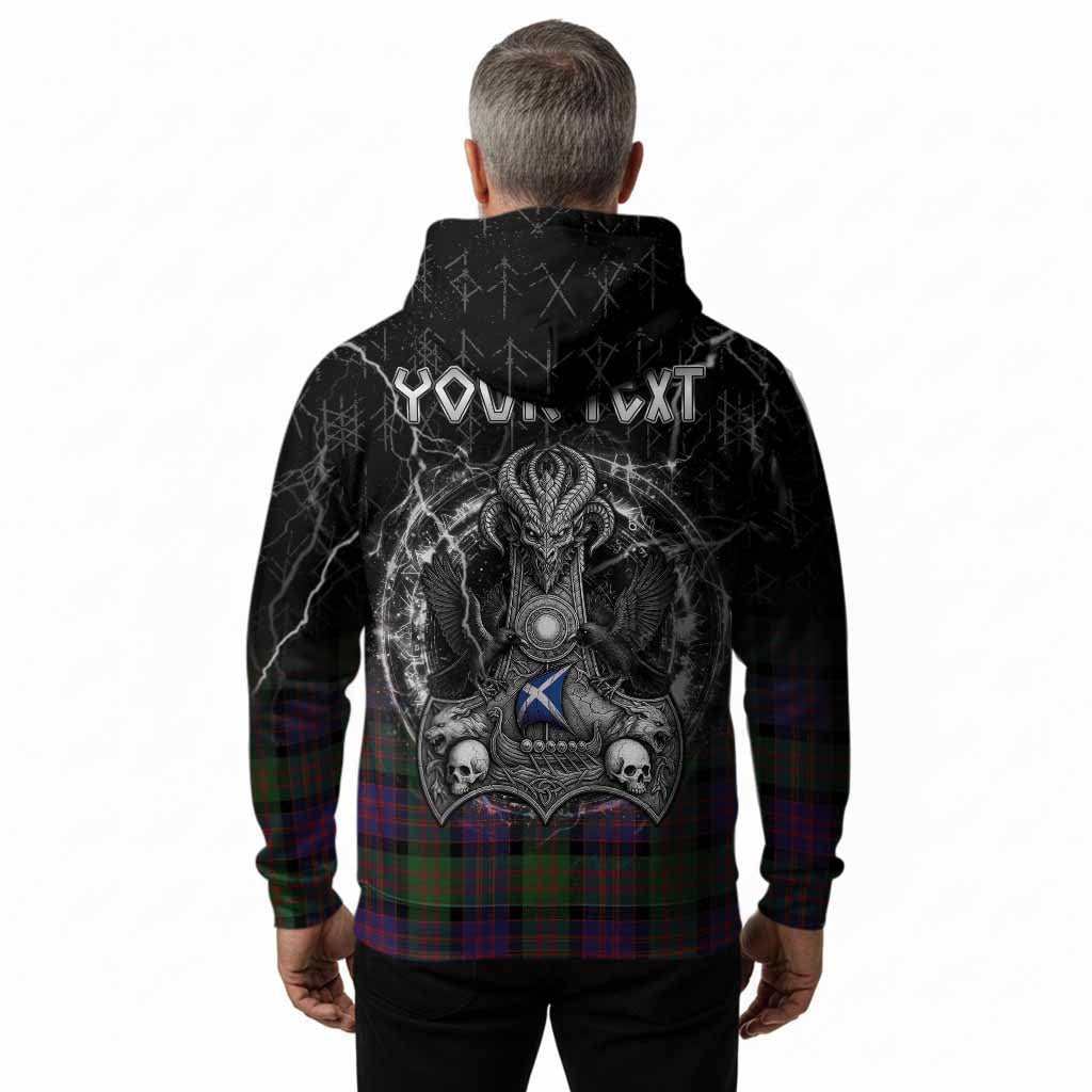 MacDonald (McDonald) Tartan Crest Hoodie Celtic Odin's Raven Legacy