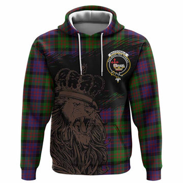 MacDonald (McDonald) Tartan Crest Hoodie Crowned Lion Heritage Style