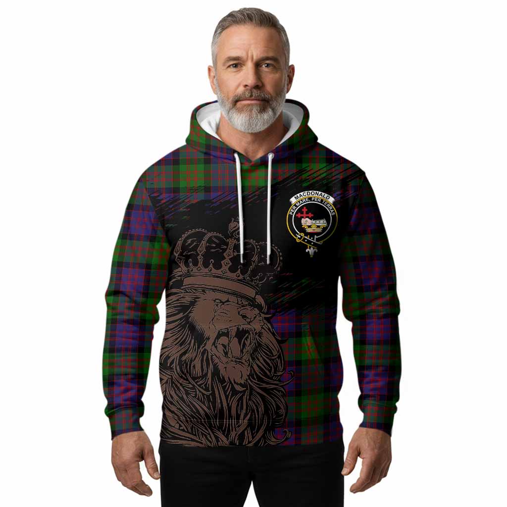MacDonald (McDonald) Tartan Crest Hoodie Crowned Lion Heritage Style