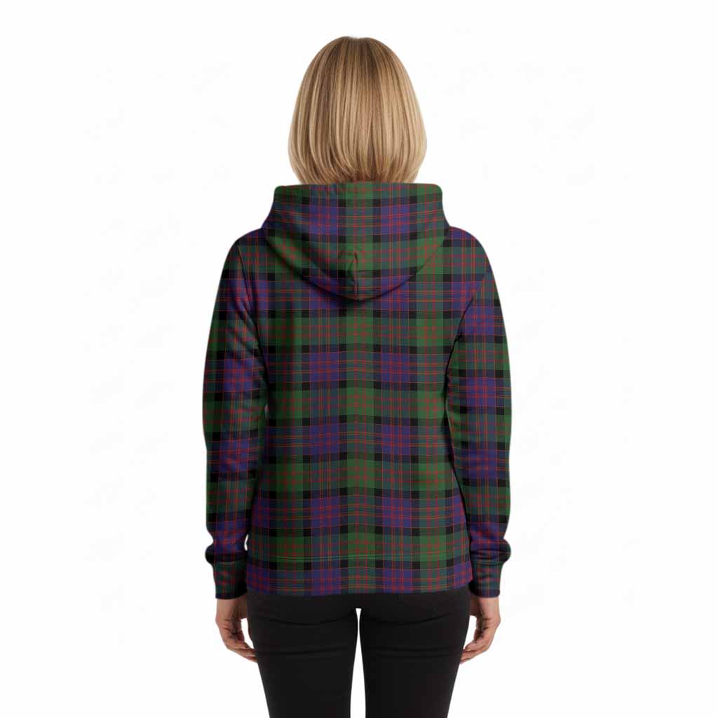 MacDonald (McDonald) Tartan Crest Hoodie Ferocious Lion Style