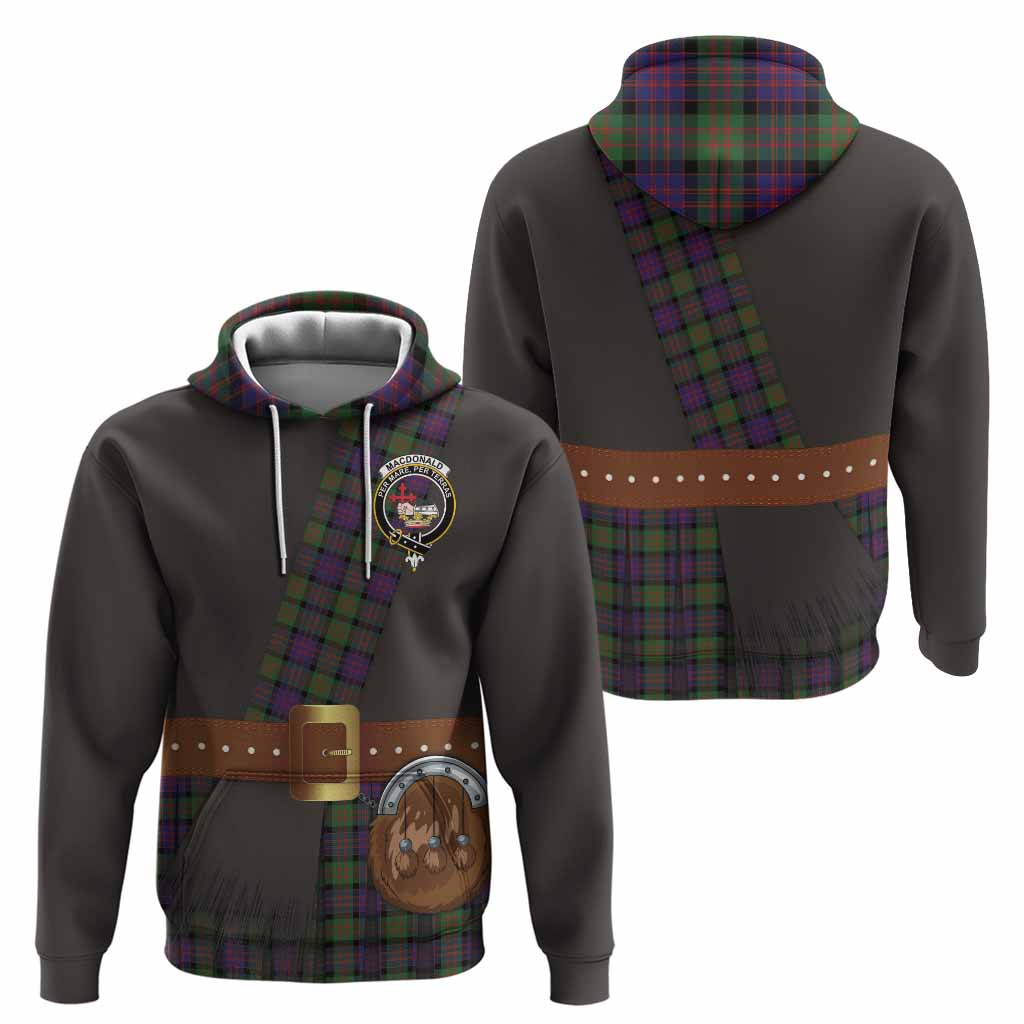 MacDonald (McDonald) Tartan Crest Hoodie Kilt Costume Style