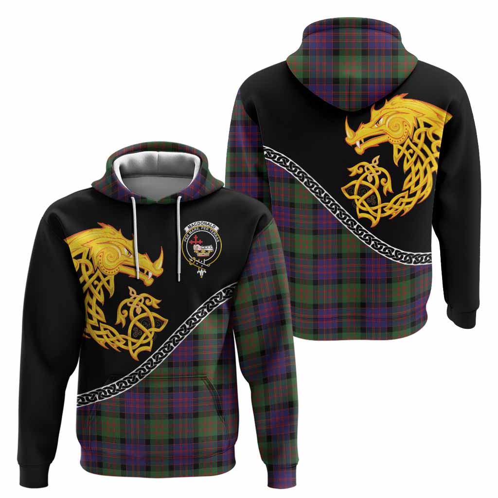 MacDonald (McDonald) Tartan Crest Hoodie Legendary Dragon Knot Half Style