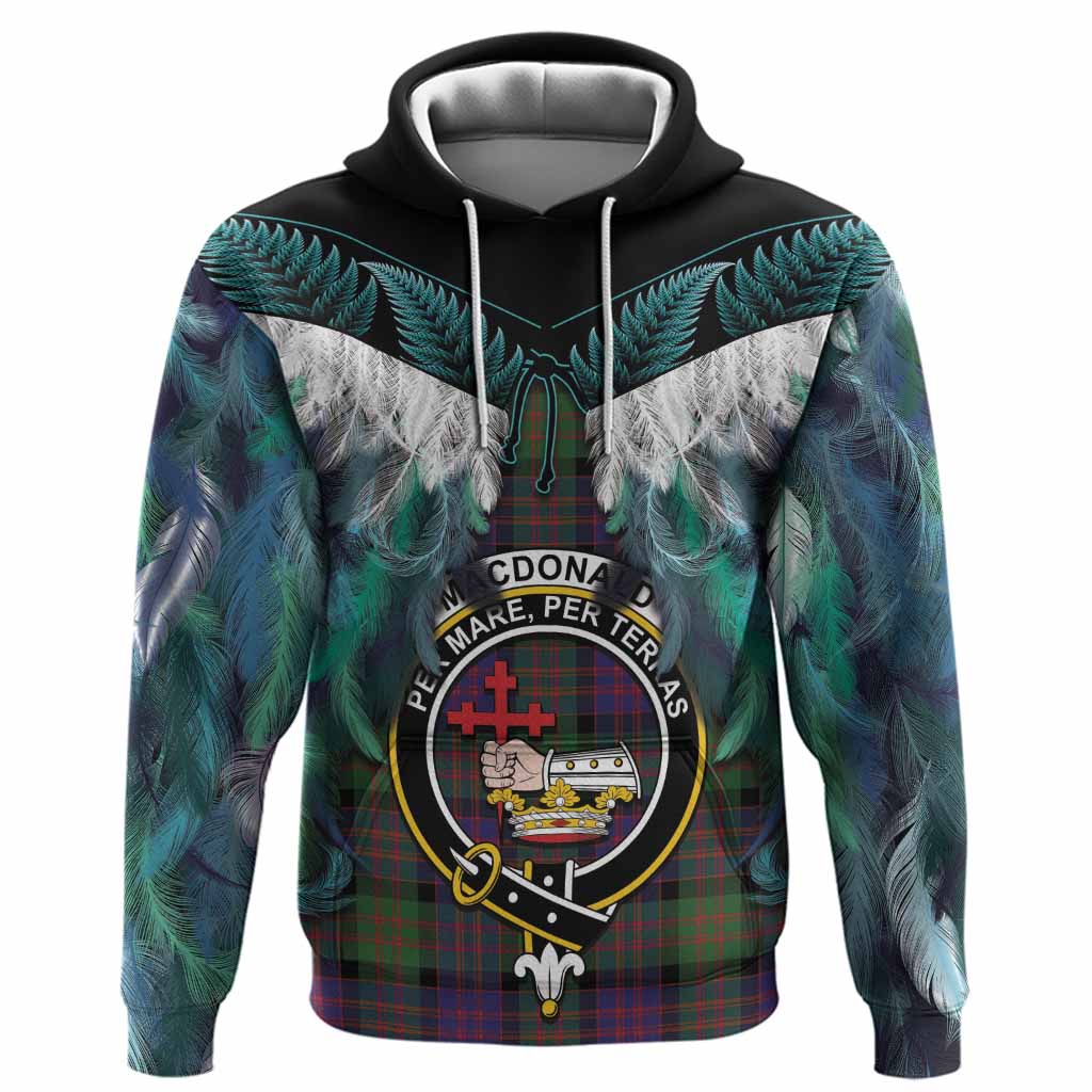 MacDonald (McDonald) Tartan Crest Hoodie New Zealand Maori Korowai Cloak
