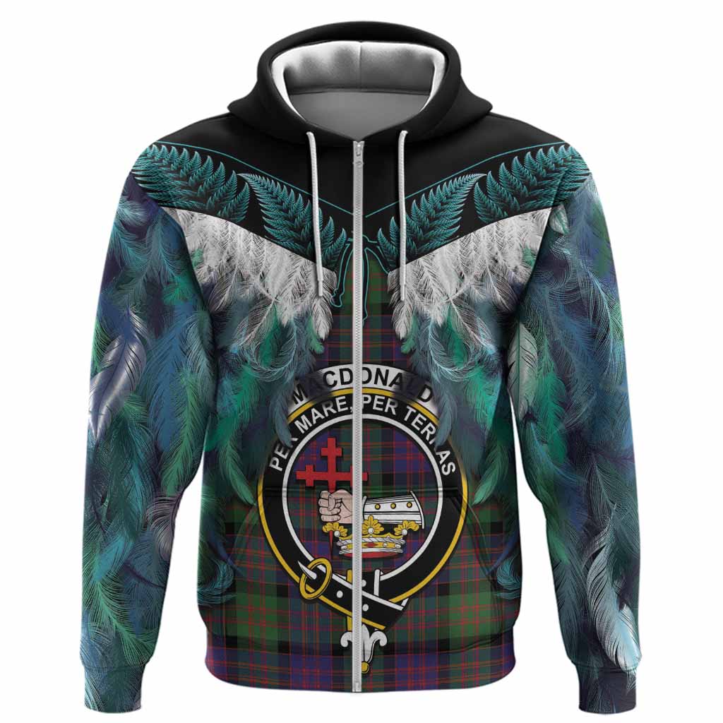 MacDonald (McDonald) Tartan Crest Hoodie New Zealand Maori Korowai Cloak