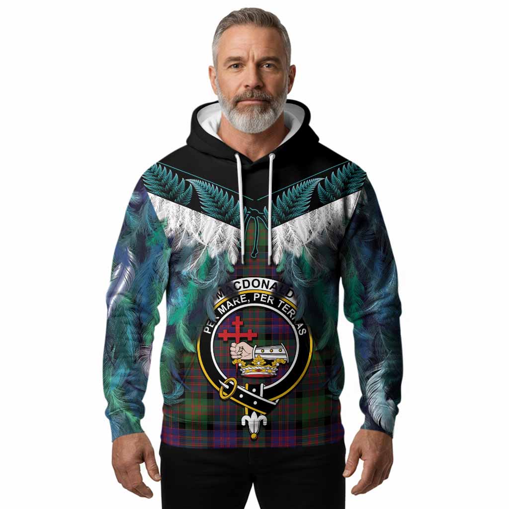 MacDonald (McDonald) Tartan Crest Hoodie New Zealand Maori Korowai Cloak