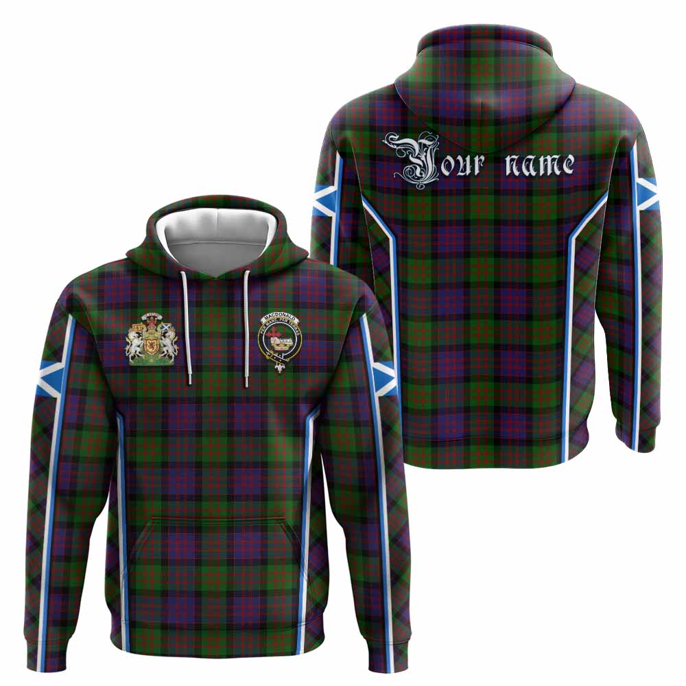 MacDonald (McDonald) Tartan Crest Hoodie Scotland Coat of Arm Flag Style - Tartan Vibes Clothing