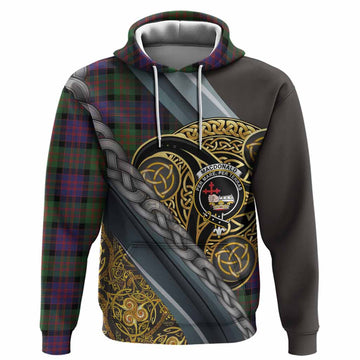 MacDonald (McDonald) Tartan Crest Hoodie Scottish Triskele Celtic