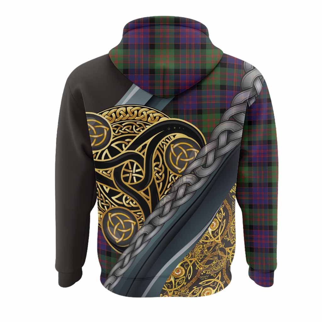 MacDonald (McDonald) Tartan Crest Hoodie Scottish Triskele Celtic