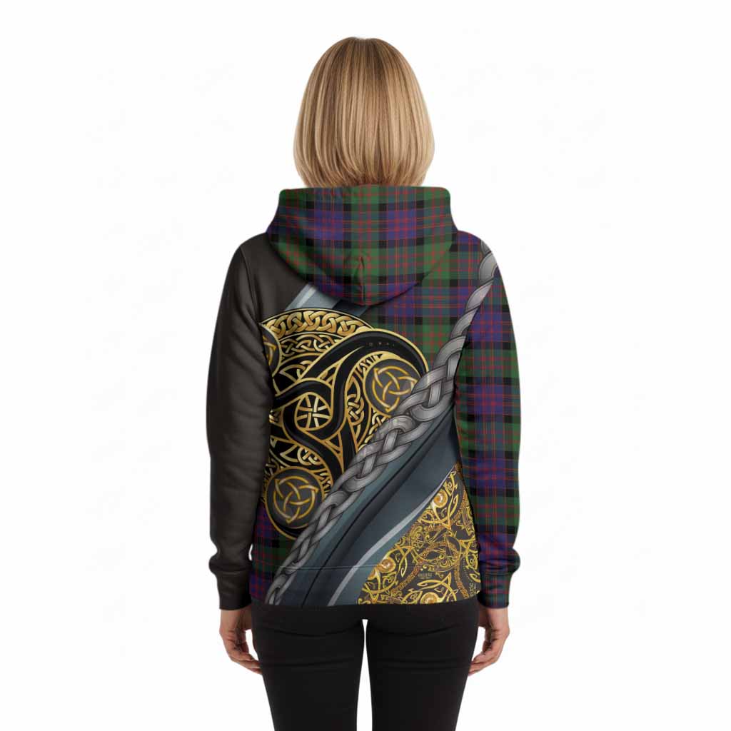 MacDonald (McDonald) Tartan Crest Hoodie Scottish Triskele Celtic