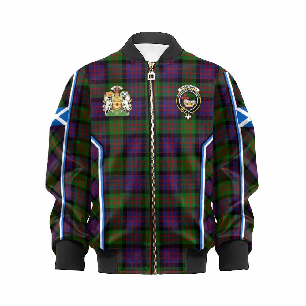 MacDonald (McDonald) Tartan Crest Kid Bomber Jacket Scotland Coat of Arm Flag Style - Tartan Vibes Clothing