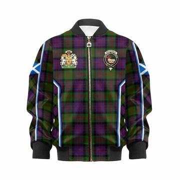 MacDonald (McDonald) Tartan Crest Kid Bomber Jacket Scotland Coat of Arm Flag Style - Tartan Vibes Clothing