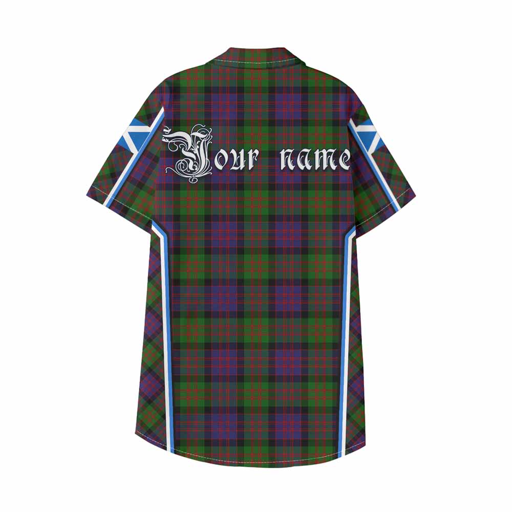 MacDonald (McDonald) Tartan Crest Kid Hawaiian Shirt Scotland Coat of Arm Flag Style - Tartan Vibes Clothing