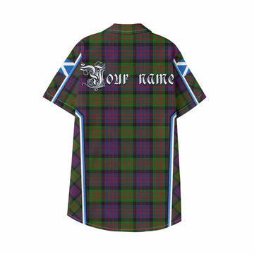 MacDonald (McDonald) Tartan Crest Kid Hawaiian Shirt Scotland Coat of Arm Flag Style - Tartan Vibes Clothing