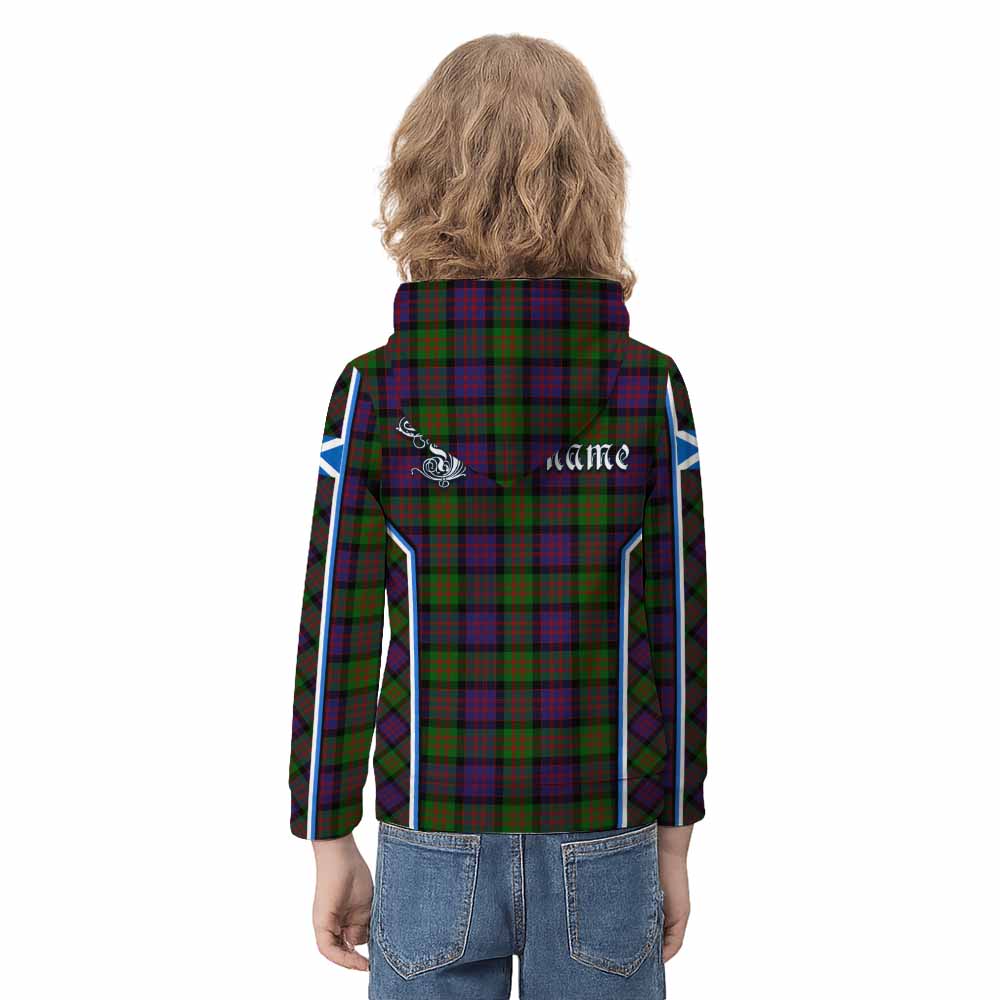 MacDonald (McDonald) Tartan Crest Kid Hoodie Scotland Coat of Arm Flag Style - Tartan Vibes Clothing