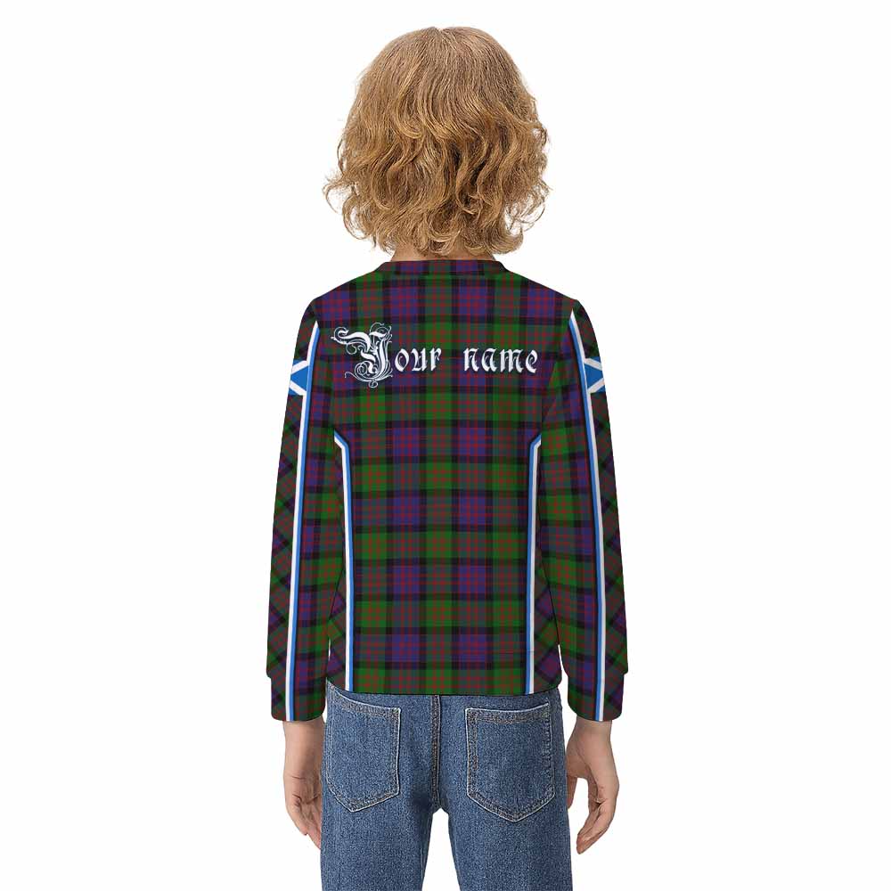 MacDonald (McDonald) Tartan Crest Kid Knitted Sweatshirt Scotland Coat of Arm Flag Style - Tartan Vibes Clothing