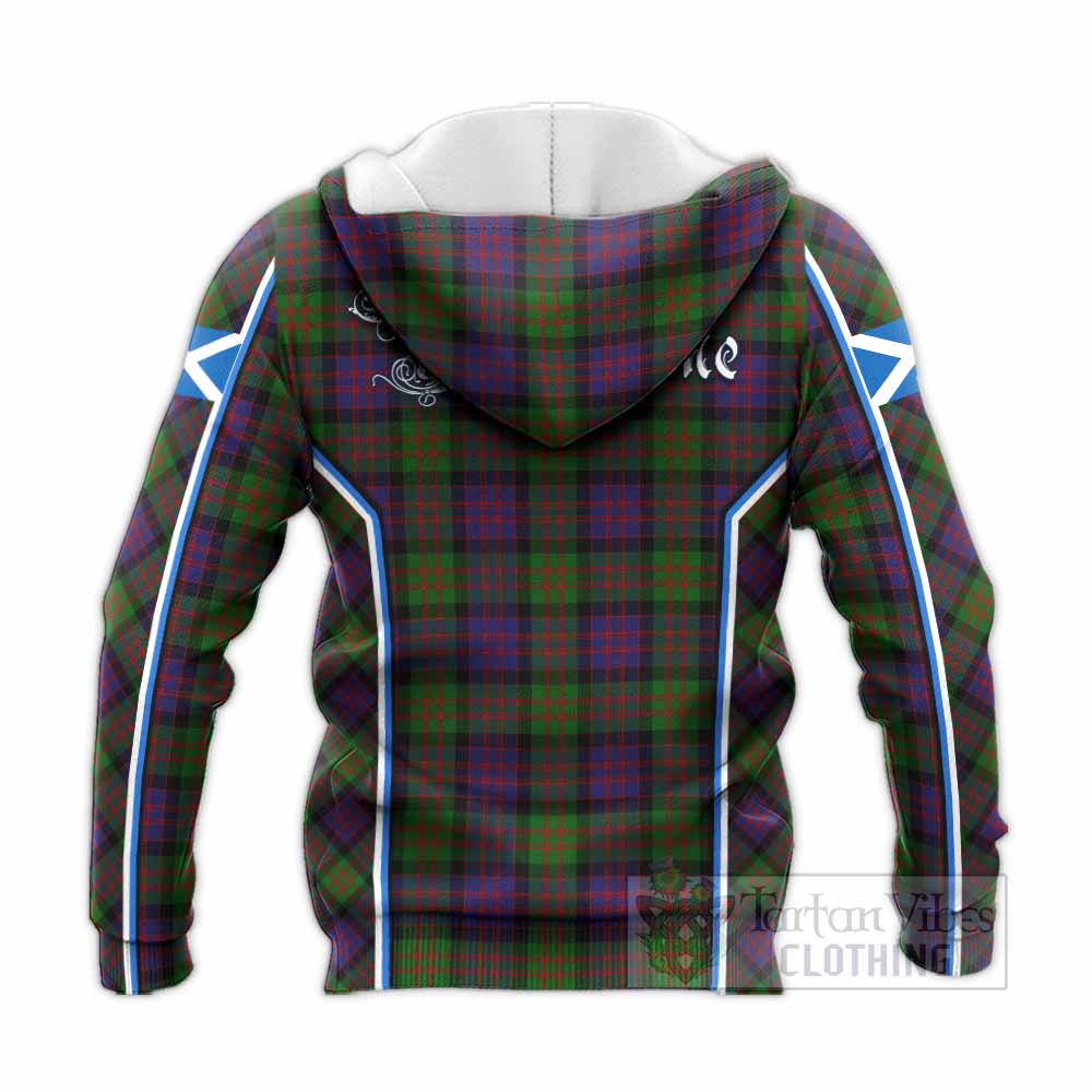 MacDonald (McDonald) Tartan Crest Knitted Hoodie Scotland Coat of Arm Flag Style - Tartan Vibes Clothing