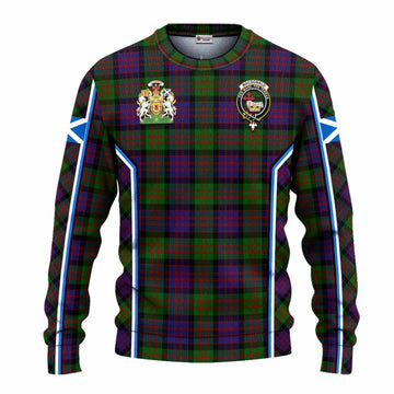 MacDonald (McDonald) Tartan Crest Knitted Sweater Scotland Coat of Arm Flag Style - Tartan Vibes Clothing