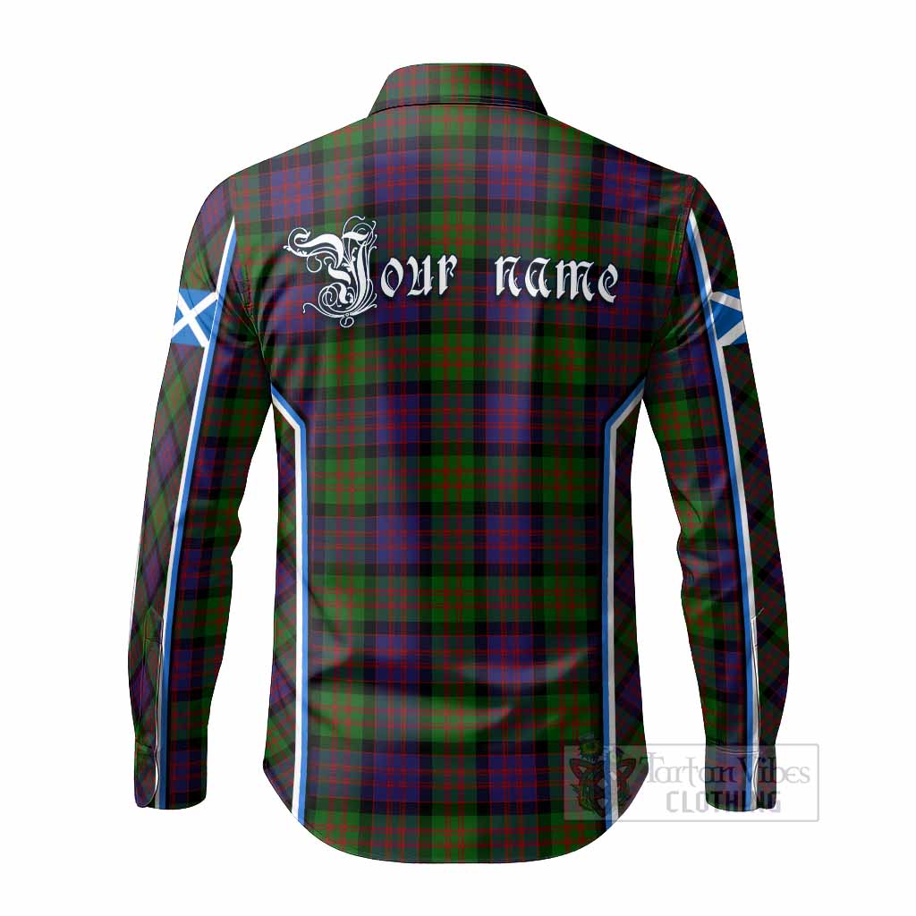 MacDonald (McDonald) Tartan Crest Long Sleeve Button Shirts Scotland Coat of Arm Flag Style - Tartan Vibes Clothing