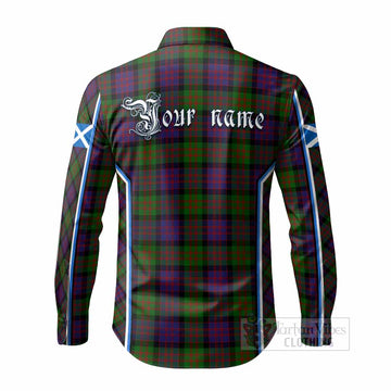 MacDonald (McDonald) Tartan Crest Long Sleeve Button Shirts Scotland Coat of Arm Flag Style