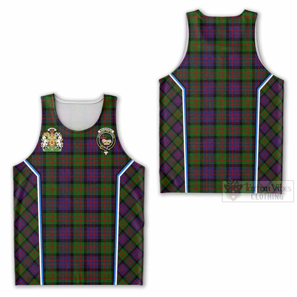 MacDonald (McDonald) Tartan Crest Men Tank Top Scotland Coat of Arm Flag Style - Tartan Vibes Clothing
