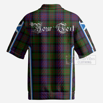 MacDonald (McDonald) Tartan Crest Men’s Polo Sweater Top Scotland Coat of Arm Flag Style