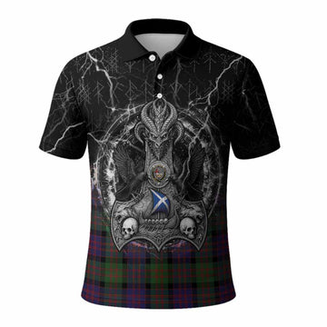 MacDonald (McDonald) Tartan Crest Polo Shirt Celtic Odin's Raven Legacy