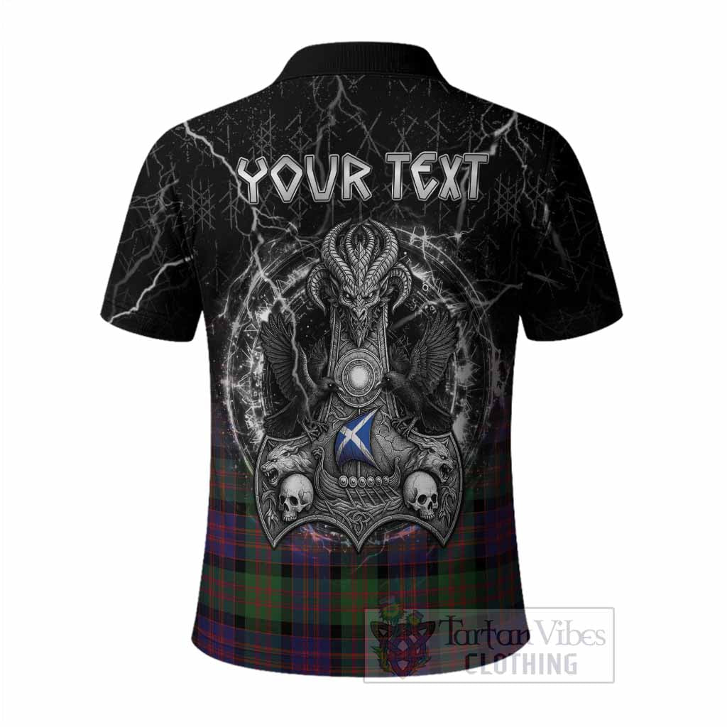MacDonald (McDonald) Tartan Crest Polo Shirt Celtic Odin's Raven Legacy