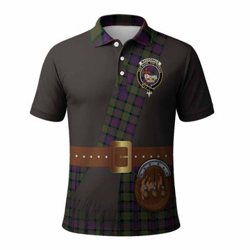 MacDonald (McDonald) Tartan Crest Polo Shirt Kilt Costume Style