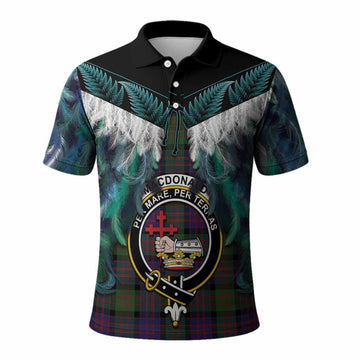 MacDonald (McDonald) Tartan Crest Polo Shirt New Zealand Maori Korowai Cloak