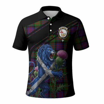 MacDonald (McDonald) Tartan Crest Polo Shirt Scottish Lion Rampant Thistle