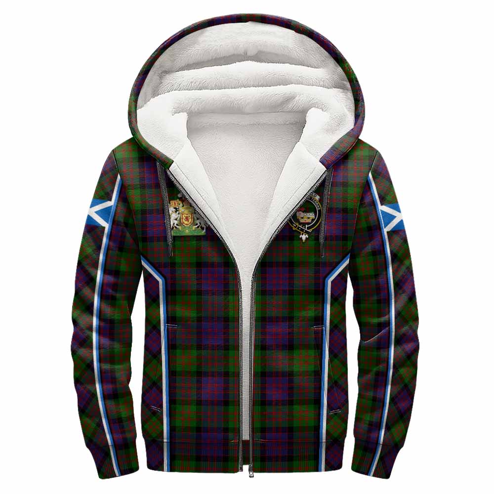 MacDonald (McDonald) Tartan Crest Sherpa Hoodie Scotland Coat of Arm Flag Style - Tartan Vibes Clothing