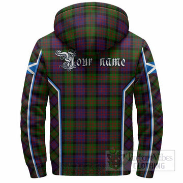 MacDonald (McDonald) Tartan Crest Sherpa Hoodie Scotland Coat of Arm Flag Style